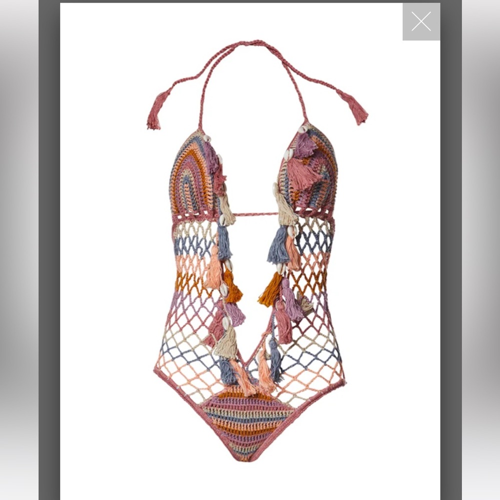 ⭐️NWT⭐️ Anna Kosturova “Carly” Crochet Monokini - Size: M 👙🐚